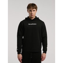 Everlast Champions Collection Siyah Erkek Kapüşonlu Sweatshirt Siyah