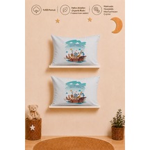İsimli Erkek Bebek 2'li Yastık Kılıfı 35x45 Cm %100 Pamuk Organik Baskılı İsme Özel Bebek Hediyesi 2026y2