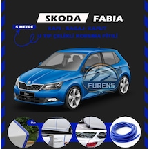 Skoda Fabia Oto Araç Kapı Koruma Fitili 5metre Parlak Beyaz Renk