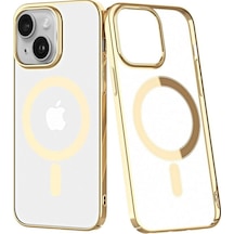 Apple iPhone Uyumlu 14 Plus Kılıf Element Magneticsafe Sert Kapak - Gold Diğer