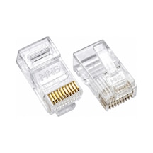 MN6 MN119f Rj50 10p/10c Modular Plug 30 Adet Şeffaf Kablo Ucu Konnektörü