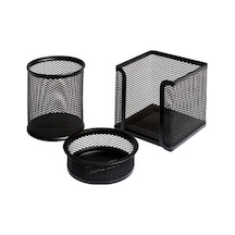 Bigpoint Metal Perfore 3lü Set Siyah
