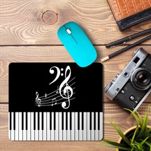 Piyano Müzik Klavye Sol Anahtarı Baskılı Mouse Pad