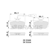 Vw Transporter T4 Arka Fren Balatasi 1996-2003 Braxıs Ab0229