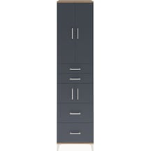 Hyperion Dolap 4 Raflı 4 Çekmeceli 4 Kapaklı 60x44x243 Çam-an... Çam