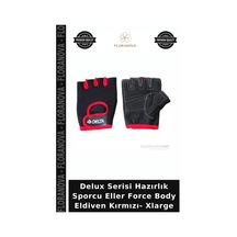 Delux Serisi Hazırlık Sporcu Eller Force Body Eldiven Kırmızı- Xlarge