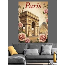 Paris Zafer Takı Vintage Dekoratif Kanvas - Mdf Ahşap Tablo