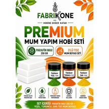 Premium Mum Yapım Hobi Seti - Parafin Wax 250 Gr - 3'lü Toz Mum Boyası Seti - Yeşil, Turuncu, Sarı Bkfabpw2503ytsr Karışık