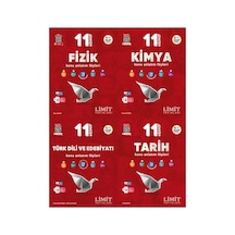 Limit 2027 11. Sınıf Fizik + Kimya + Türk Dili Ve Edebiyatı + Tarih Konu Anlatım Föyleri Seti 4 Kitap Maarif Model