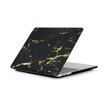 Cbtx Mermer Desenli MacBook Air 13.3" Laptop Koruyucu Kılıf Mermer desen / Siyah + altın