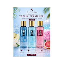Elysıa Rush & Aqua Kiss & Bomshell 3 Lü Kadın Vücut Spreyi Seti 250 Ml X3 Yazlık Ferah Seri