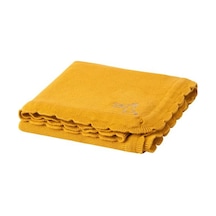 Bebek Battaniyesi 70X90 Cm Meridyendukkan Koyu Sarı -Pamuklu Bebe Sarı