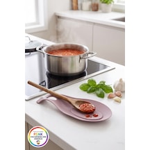 Tezgahı Kirletmeyen Silikon Kaşıklık Askı Delikli Pratik Kepçe Ve Spatula Tutucu 25 Cm