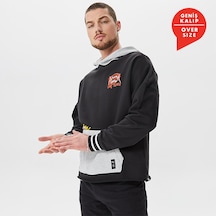 Puma Boroughs Erkek Siyah Kapüşonlu Hoodie Siyah