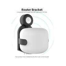 Pazly Google Nest Wifi 2. Nesil Ac2200 Kolay Kurulum Yönlendirici Braketi, Abs Malzemeli, Sinyal Yönlendirme