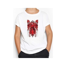 Zepplin Giyim Red Wings My Religion Text Beyaz Çocuk Tişört Beyaz