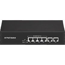 Ods 08ODS 4P2U 4 Port 2 Uplink 60 W Full Poe 10/100 Yönetilemez Switch