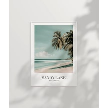 Çerçevesiz Poster Sandy Lane Barbados Tropik Sahil