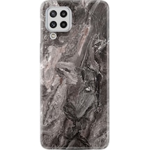 Samsung Uyumlu Galaxy M51 Kılıf Silikon Gri Mermer 1376