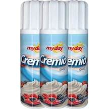 Myday Sprey Krem Şanti 250 Gr X 3 Doğal Aroma Ve Süt İçeren Hafif Lezzetli Tatlı Dokunuş