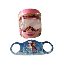 Gürbey Elsa Baskılı Çocuk Siperlik + Elsa Desenli Çocuk Maske