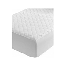 Altın Karma Fitted Kapitoneli 160x200 Cm Çift Kişilik Yatak Koruyucu Çarşaf Beyaz