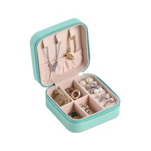 Soulader Taşınabilir Mücevher Organizatörü, Şık Ve Kullanışlı Takı Saklama Kutusu, Küçük Boy Çok Bölmeli Aksesuar Depolama Çantası Mavi