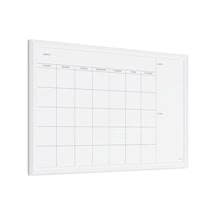 U Brands Marka Manyetik Tahta Folyosu, Duvar Tahtası, Tebeşir Tahtası, 50,8 X 76,2 Cm, Beyaz Ahşap Çerçeveli Takvi Genel