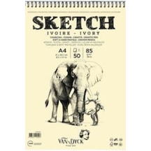 Skecth Çizim Blok A4 85 Gr 50 Yp Doku Üst Spral