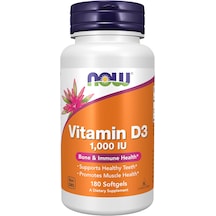 Now Foods, Vitamin D-3, 1,000 Iu, 180 Softgels Usa Menşeii Dmmedicineden Orijinal