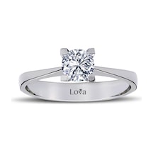 Lova G 0,55 Karat Pırlanta Tektaş Yüzük - HRD Sertifikalı