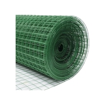 Çit Pvc Kaplı Puntalı Yeşil Tel 5 Mt Uzunluk 25x25 Gözaralıklı 120 Cm Eninde Kafes Teli 5 Mt