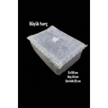 Çeyizlik Büyük Tek Hurç Çiçekli, Kadife Tek Hurç Çeyizlik Dantelli Hurç, Gri Büyük Boy Hurç Diğer
