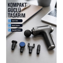 Zenvia Kas Yorgunluğu Giderici Vücut Masaj Tabancası Yeni Nesil Znv2026