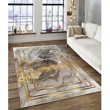 Dijidekor Işıltı Koleksiyonu Model202 Süngerli Dijital Baskılı Saçaksız Mutfak Halısı Yolluk