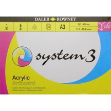 Daler Rowney System3 Acrylic Artboard Tuval Dokulu Karton 1,5Mm A (533259983)