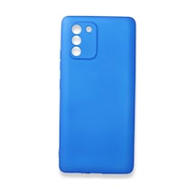 Newface - 306 - Samsung Galaxy A91 / S10 Lite Kılıf First Silikon - Edntrend - - Mavi