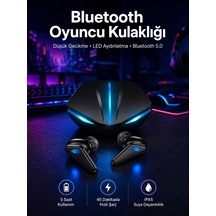 Kablosuz Bluetooth Bağlantılı Kulaklık Ve Dokunmatik Ekran Akıllı Saat Arama Cevaplama Siyah