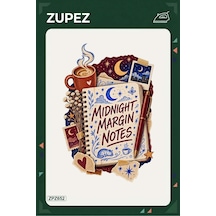 Zpz652 Midnight Margin Notes Ütüyle Uygulanabilir Transfer Baskı - 911529771