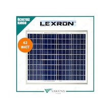 Lexron 42 Watt 12V Polikristal Güneş Paneli Lexron