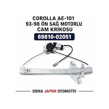 Corolla Ae-101 93-98 Ön Sağ Motorlu Cam Krikosu 69810 02051