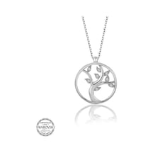 Swarovski Taşlı Gümüş Hayat Ağacı Kadın Kolye (521116996)