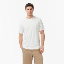 Nautica Regular Fit Baskılı Erkek T-shirt V65343t Beyaz