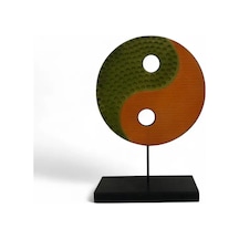 Ying Yang Yeşil Turuncu Ev Dekoru Küçük
