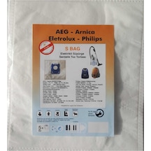 - Arnica - Eletrolux - Philips Uyumlu S Bag Elektrikli Süpürge Sentetik Toz Torbası 10 Adet