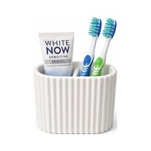 Çok Amaçlı Bölmeli Banyo Organizer Sert Plastik Diş Fırçası & Diş Macunu Tutucu Çok Renkli