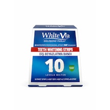 WhiteVia Pap Technology Diş Beyazlatma Bandı Şeffaf Peroksitsiz Diş Beyazlatıcı Bant 10 Paket 20 Strip