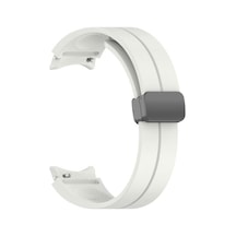 Galaxy Watch 5 44mm Manyetik Klipsli Silikon Lüx Kordon