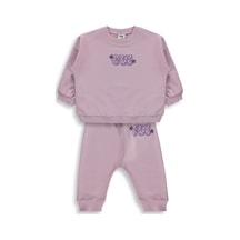 Civil Baby Cvl Baskılı Basic 6-18 Ay Takım - Lila Soft Lila
