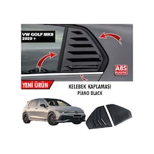 Volkswagen Golf 8 Kelebek Cam Vizörü Piano Black